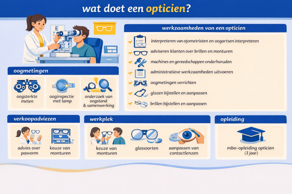 Alles over het beroep opticien Wat doet een opticien